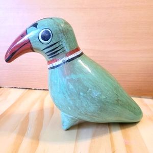 Vintage Mexican Pottery Tonala Toucan Bird
